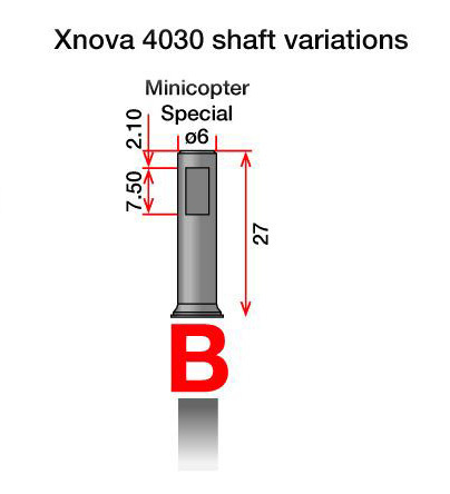 Xnova Motor Shaft 4030 Type B