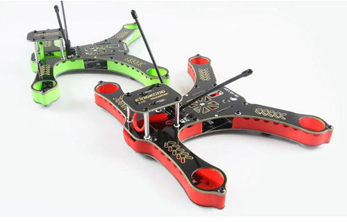 KingKong SANDWICH 210 Race Professionnelle Quadcopter 4-Axes Cadre Kit Vert / Rouge Avec 5V / 12V AP