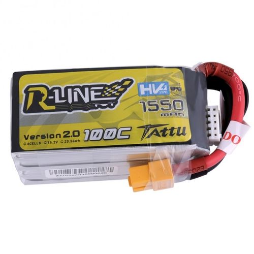 Tattu R-Line 1550mAh 100C 4S1P 15.2V High Voltage Lipo Battery Pack-Version 2.0