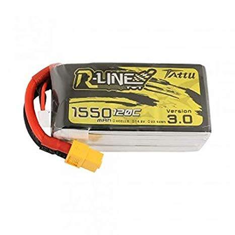 attu R-Line Version 3.0 1550mAh 14.8V 120C 4S1P Lipo Battery with XT60